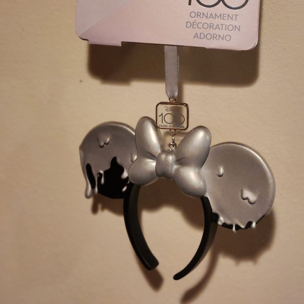 COPY - 2023 Disney Parks 100 Year Anniversary Minnie Ear Headband Christmas Orn…